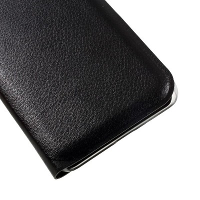 Huawei P9 Lite 2017 (Huawei P8 Lite 2017) melns atvēramais Smart Wallet ādas maciņš - maks / Vacins.lv