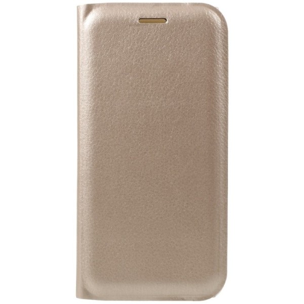 „Flip Wallet“ atvēramais ādas maciņš - zelta (P9 Lite 2017)