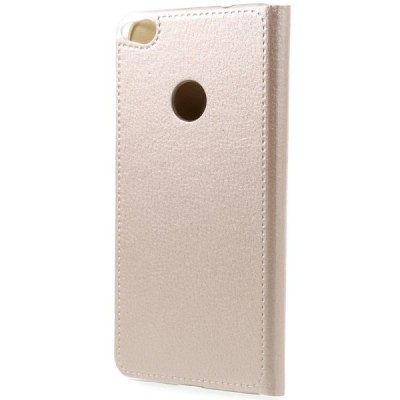 Huawei P9 Lite 2017 (Huawei P8 Lite 2017) zelta atvēramais Smart Wallet ādas maciņš - maks / Vacins.lv