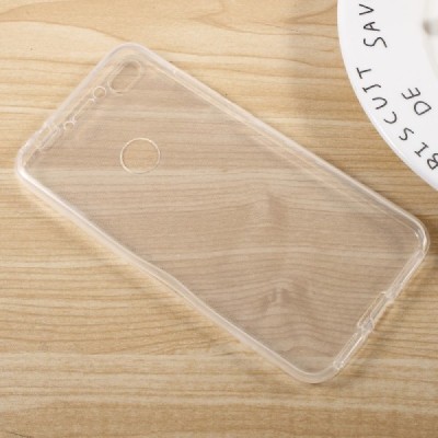 P9 Lite 2017 (Huawei P8 Lite 2017) dzidrs (caurspīdīgs) aizsedzams cieta silikona TPU pasaulē planākais apvalks / Vacins.lv