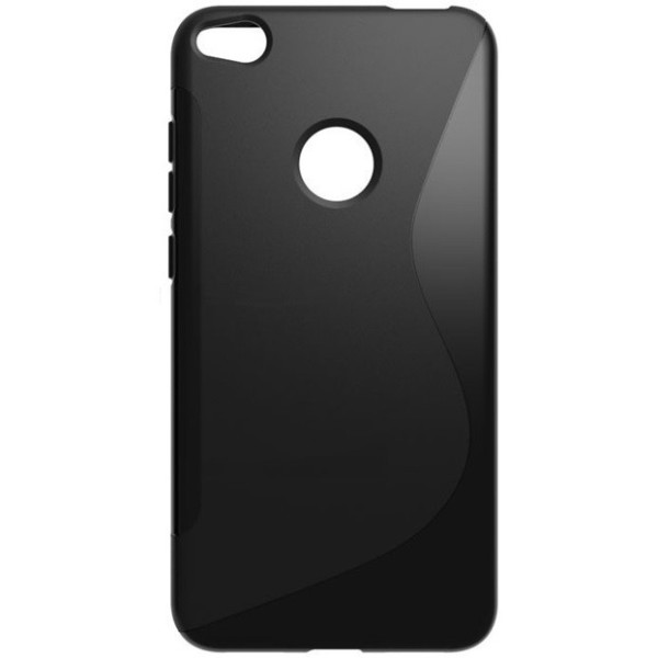 Cieta silikona (TPU) apvalks - melns (P9 Lite 2017)