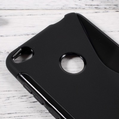 Huawei P9 Lite 2017 (Huawei P8 Lite 2017) cieta silikona (TPU) melns apvalks / vacins.lv