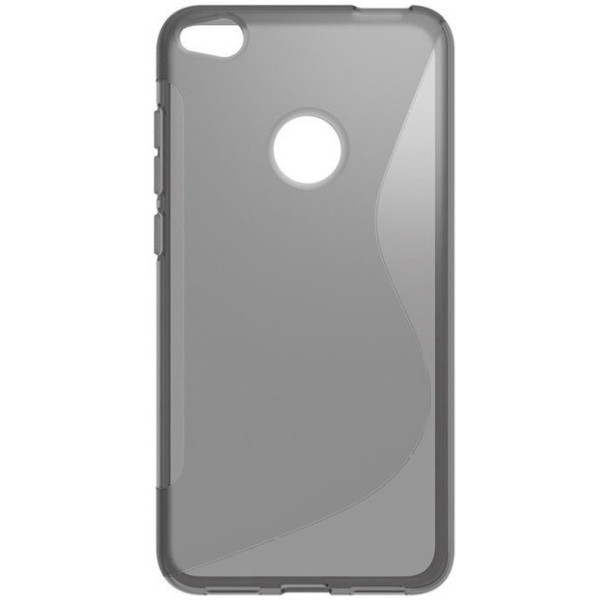 Cieta silikona (TPU) apvalks - dzidrs, pelēks (P9 Lite 2017)