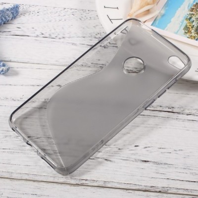 Huawei P9 Lite 2017 (Huawei P8 Lite 2017) cieta silikona (TPU) dzidrs, pelēkā krāsā, apvalks / Vacins.lv