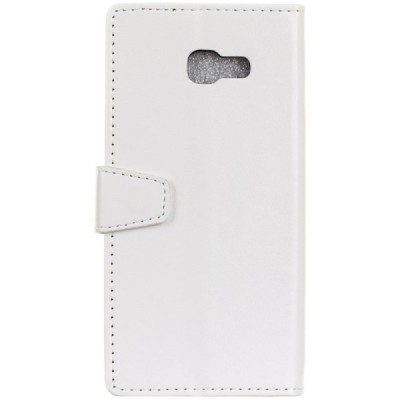 Samsung Galaxy Xcover 4 / 4S (G390, G398) atvēramais balts ādas maciņš (maks) / Vacins.lv