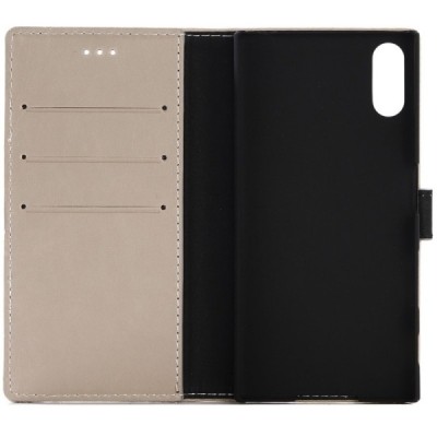 Sony Xperia XZ un Sony Xperia XZs atvēramais ādas smilšains retro maciņš (maks) / Vacins.lv