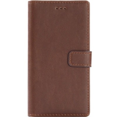 Sony Xperia XZ un Sony Xperia XZs atvēramais ādas tumši brūns retro maciņš (maks) / Vacins.lv