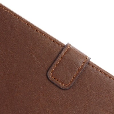 Sony Xperia XZ un Sony Xperia XZs atvēramais ādas tumši brūns retro maciņš (maks) / Vacins.lv