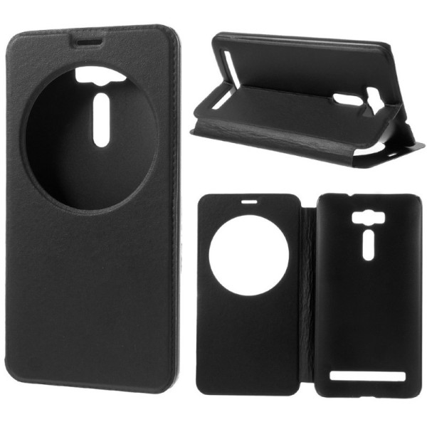 „View Window“ atverčiamas dėklas - juodas (Zenfone 2 Laser 6.0)