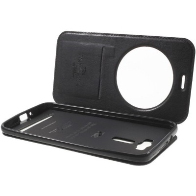 Roar Noble atverčiamas Asus Zenfone 2 Laser 6.0 (ZE600KL, ZE601KL) juodas odinis dėklas / Priedai.lt