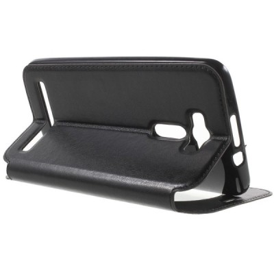 Roar Noble atverčiamas Asus Zenfone 2 Laser 6.0 (ZE600KL, ZE601KL) juodas odinis dėklas / Priedai.lt