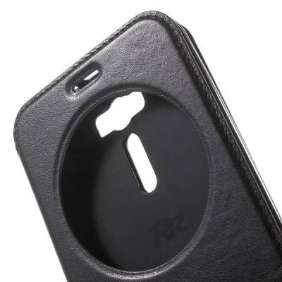 Roar Noble atverčiamas Asus Zenfone 2 Laser 6.0 (ZE600KL, ZE601KL) juodas odinis dėklas / Priedai.lt