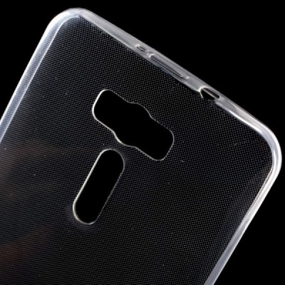Asus Zenfone 2 Laser 6.0 (ZE600KL, ZE601KL) skaidrus (permatomas) kieto silikono TPU ploniausias pasaulyje dėklas / Priedai.lt