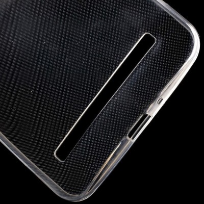 Asus Zenfone 2 Laser 6.0 (ZE600KL, ZE601KL) skaidrus (permatomas) kieto silikono TPU ploniausias pasaulyje dėklas / Priedai.lt