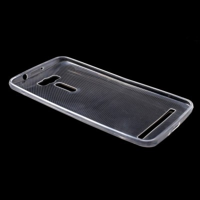 Asus Zenfone 2 Laser 6.0 (ZE600KL, ZE601KL) skaidrus (permatomas) kieto silikono TPU ploniausias pasaulyje dėklas / Priedai.lt
