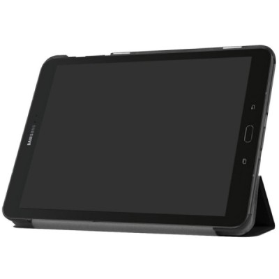 Samsung Galaxy Tab S3 9,7 (T820, T825) atverčiamas juodas odinis dėklas - knygutė (sulankstomas) / Priedai.lt