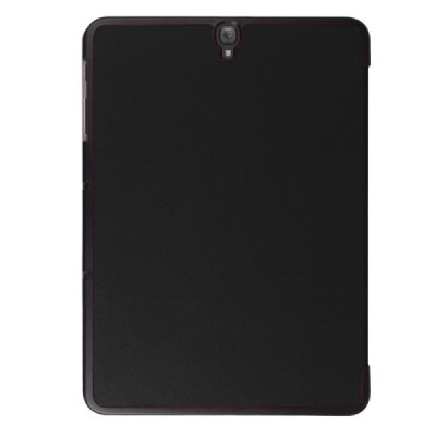 Samsung Galaxy Tab S3 9,7 (T820, T825) atverčiamas juodas odinis dėklas - knygutė (sulankstomas) / Priedai.lt