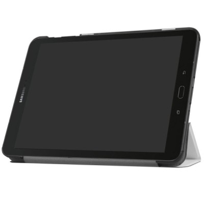 Samsung Galaxy Tab S3 9,7 (T820, T825) atverčiamas baltas odinis dėklas - knygutė (sulankstomas) / Priedai.lt