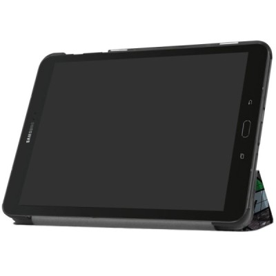Samsung Galaxy Tab S3 9,7 (T820, T825) atverčiamas spalvotas, pilkas odinis dėklas - knygutė (sulankstomas) / Priedai.lt