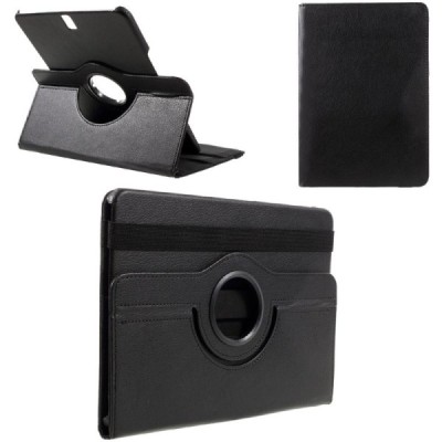 Samsung Galaxy Tab S3 9.7 (T820, T825) atverčiamas, sukamas 360 laipsnių, juodas odinis dėklas - stovas / Priedai.lt