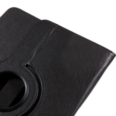 Samsung Galaxy Tab S3 9.7 (T820, T825) atverčiamas, sukamas 360 laipsnių, juodas odinis dėklas - stovas / Priedai.lt