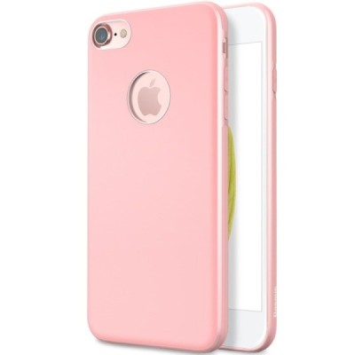 Apple iPhone 7 (iPhone 8) Baseus Mystery šviesiai rožinis dėklas su integruotu magnetu / Priedai.lt