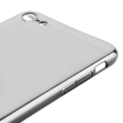 Apple iPhone 7 (iPhone 8) Baseus Mirror Glass plastikinis veidrodinis permatomas juodas dėklas / Priedai.lt