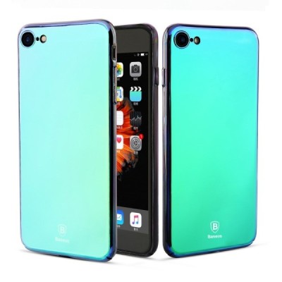 Apple iPhone 7 (iPhone 8) moderns Baseus Mirror Glass dzidrs smaragds spoguļa plastmasas apvalks / Vacins.lv