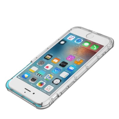 Apple iPhone 7 (iPhone 8) Rock Fence kieto silikono TPU skaidrus permatomas dėklas / Priedai.lt