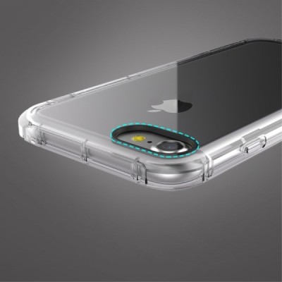 Apple iPhone 7 (iPhone 8) Rock Fence kieto silikono TPU skaidrus permatomas dėklas / Priedai.lt