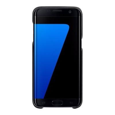 „G-Case“ Jazz Samsung Galaxy S7 Edge (G935) juodas odinis dėklas - nugarėlė su kišenėle / Priedai.lt