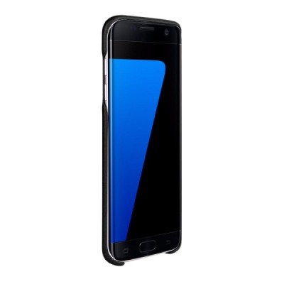„G-Case“ Jazz Samsung Galaxy S7 Edge (G935) juodas odinis dėklas - nugarėlė su kišenėle / Priedai.lt