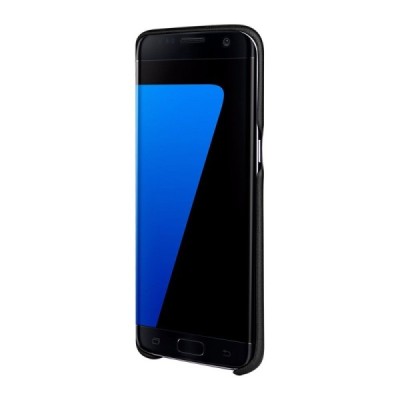 „G-Case“ Jazz Samsung Galaxy S7 Edge (G935) juodas odinis dėklas - nugarėlė su kišenėle / Priedai.lt