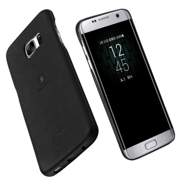 „Lenuo“ Soft Slim dėklas - juodas (Galaxy S7 Edge)