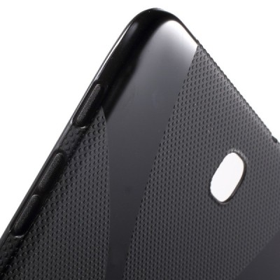 Samsung Galaxy Tab S2 8.0 (T715, T710) cieta silikona (TPU) melns apvalks / vacins.lv