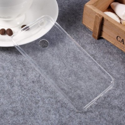 Huawei P9 Lite 2017 (Huawei P8 Lite 2017) skaidrus (permatomas) kieto silikono TPU ploniausias pasaulyje bespalvis dėklas / Prie