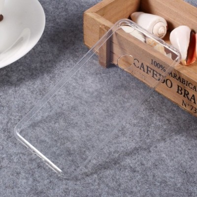 Huawei P9 Lite 2017 (Huawei P8 Lite 2017) skaidrus (permatomas) kieto silikono TPU ploniausias pasaulyje bespalvis dėklas / Prie