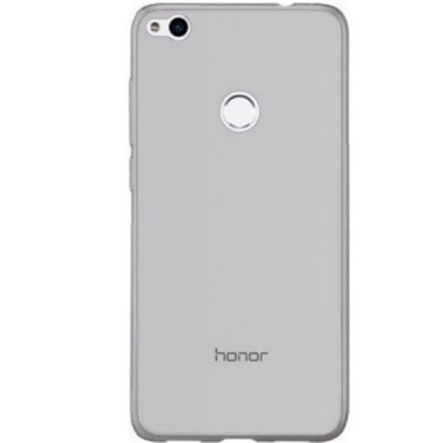 Huawei P9 Lite 2017 (Huawei P8 Lite 2017) skaidrus (permatomas) kieto silikono TPU ploniausias pasaulyje pilkas dėklas / Priedai
