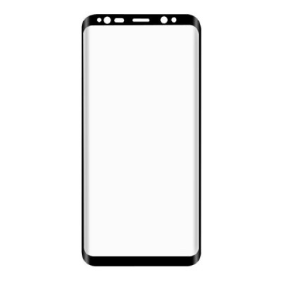 Samsung Galaxy S8 (G950) Hat-Prince Tempered Glass melns ekrāna aizsargstikls / Vacins.lv