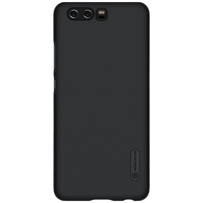 Huawei P10 Plus Nillkin Frosted Shield melns plastmasas apvalks / vacins.lv