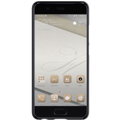 Huawei P10 Plus Nillkin Frosted Shield melns plastmasas apvalks / vacins.lv