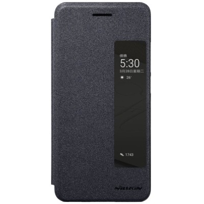 Huawei P10 Plus „Nillkin“ Sparkle atvēramais pelēks maciņš / Vacins.lv