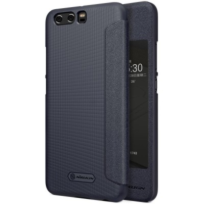 Huawei P10 Plus „Nillkin“ Sparkle atvēramais pelēks maciņš / Vacins.lv