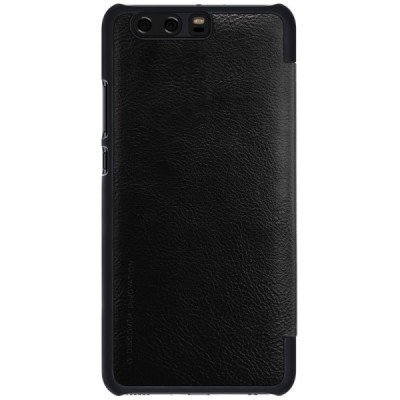 Greznais „Nillkin“ Qin sērijas ādas atvērams melns Huawei P10 Plus maciņš / Vacins.lv