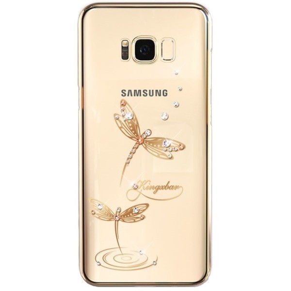 „Kingxbar“ Dragonfly Swarovski apvalks - zelta (Galaxy S8+)