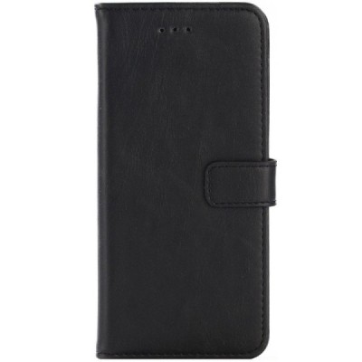 Samsung Galaxy S8 (G950) atvēramais ādas melns retro maciņš (maks) / Vacins.lv