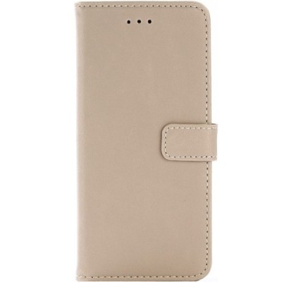 Samsung Galaxy S8 (G950) atverčiamas smėlio spalvos odinis retro dėklas - piniginė / Priedai.lt