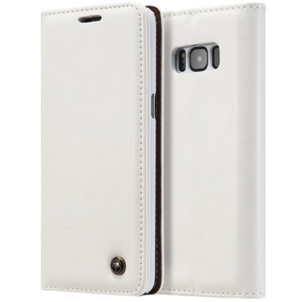„CaseMe“ solidus atverčiamas dėklas - baltas (Galaxy S8)