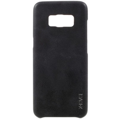 „X-Level“ Vintage Classic Samsung Galaxy S8+ (G955) melns ādas apvalks / Vacins.lv
