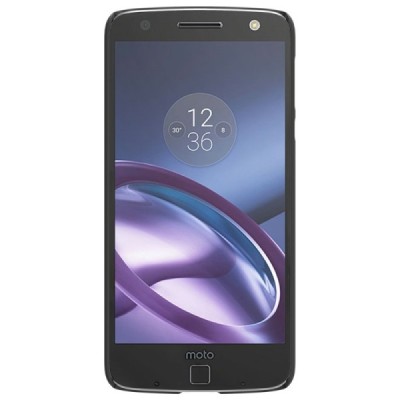 Motorola Moto Z (Moto Z Droid) Nillkin Frosted Shield melns plastmasas apvalks + ekrāna aizsargplēve / Vacins.lv